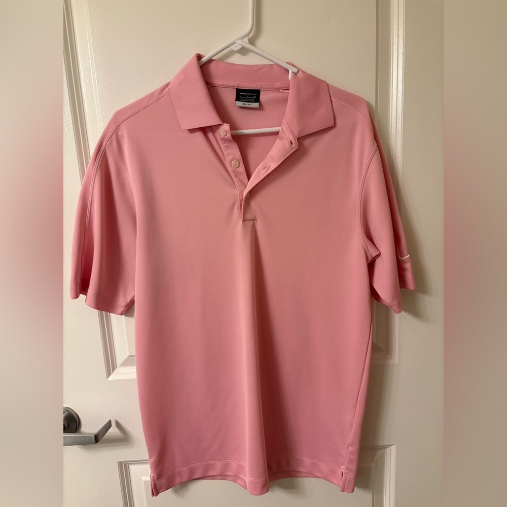 Nike Men's Light Pink Polo Shirt